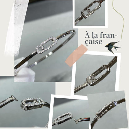 [Resenly Jewelry]Move Uno pavé flex bangle medium
