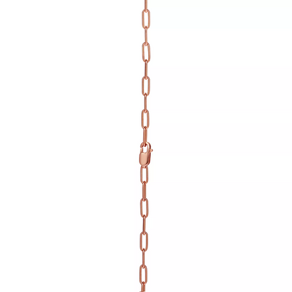 [Resenly Jewelry]LOCK MEDIUM PENDANT PINK DIAMOND PINK GOLD NECKLACE