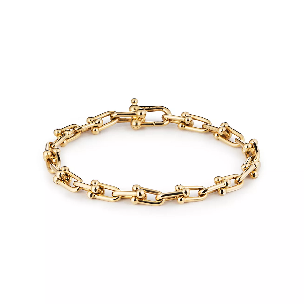[Resenly Jewelry]HARDWEAR SMALL LINK 26 MOTIF GOLD BRACELET