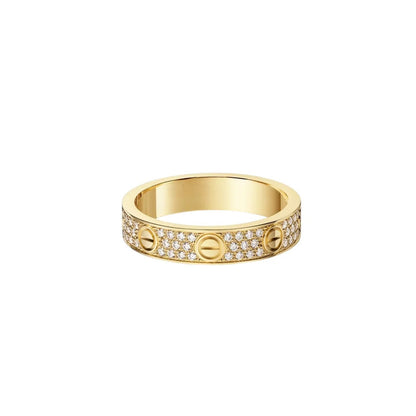 [Resenly Jewelry]LOVE RING 4.0MM DIAMOND PAVED