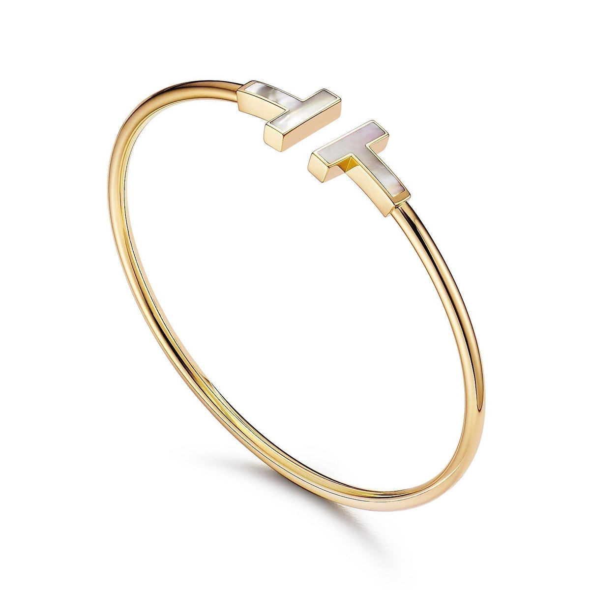 [Resenly Jewelry]T BRACELET 1.8MM MOP PINK GOLD