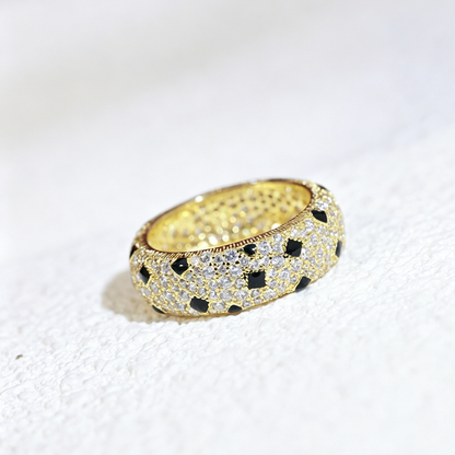 [Resenly Jewelry]PANTHERE SPOTTED FULL DIAMOND RING