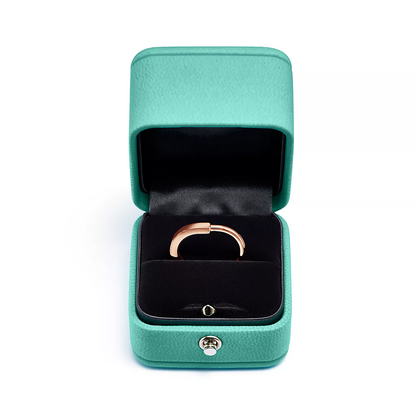 [Resenly Jewelry]LOCK RING PINK GOLD