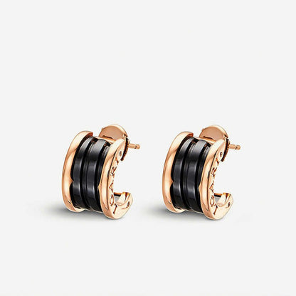 [Resenly Jewelry]ZERO 1 PINK GOLD CERAMIC EARRINGS