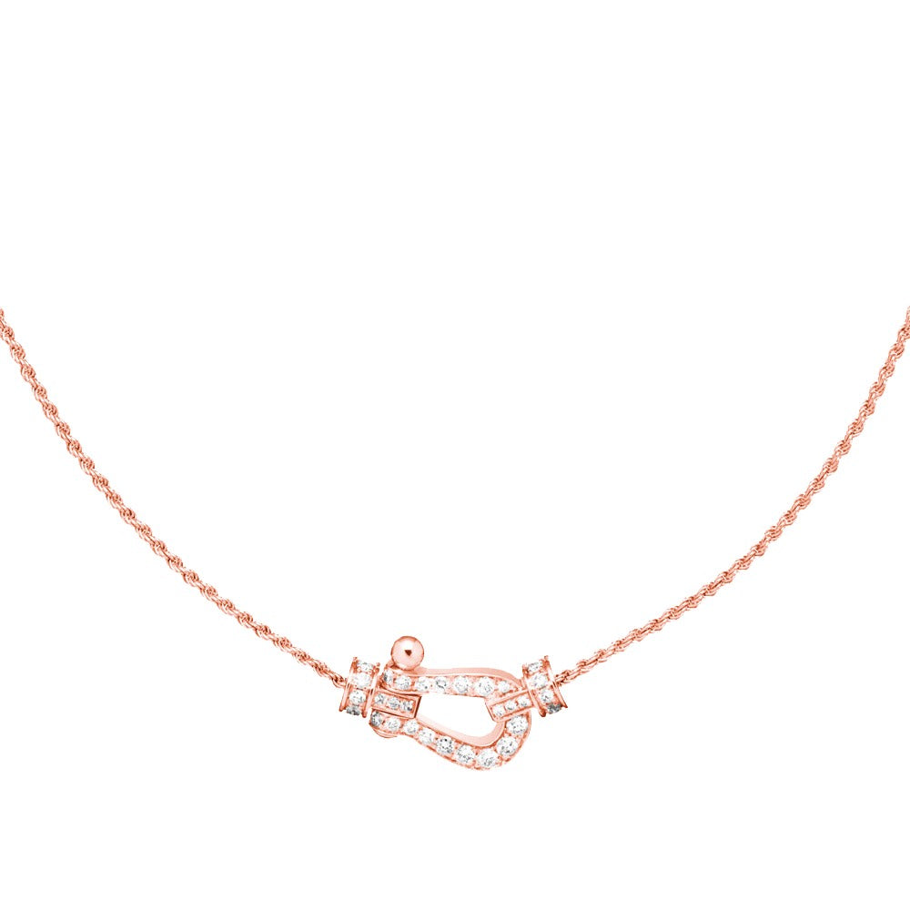 [Resenly Jewelry]FORCE 10 PINK GOLD DIAMOND NECKLACE