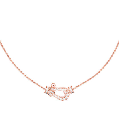 [Resenly Jewelry]FORCE 10 PINK GOLD DIAMOND NECKLACE
