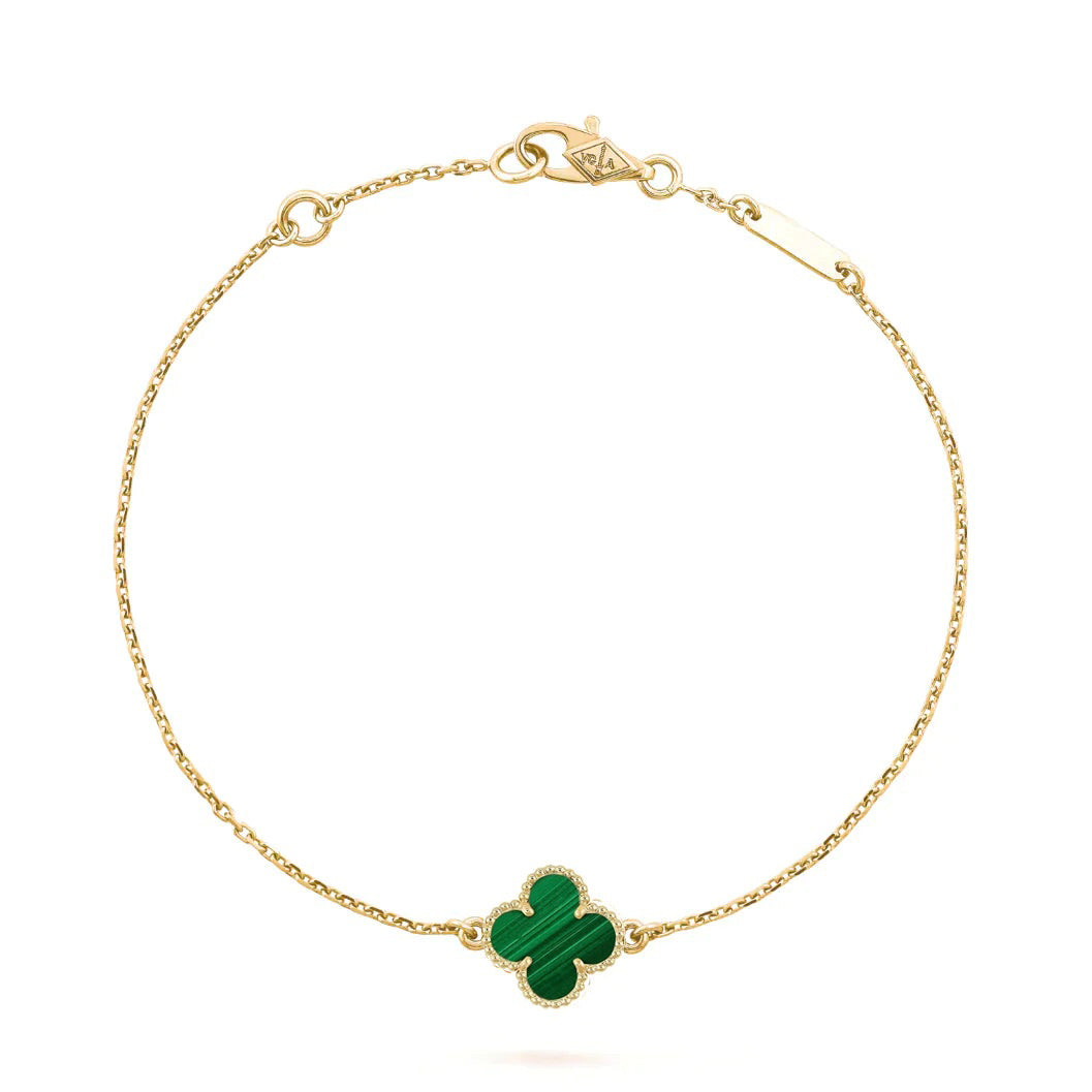 {
  "Resenly Jewelry": "Resenly Jewelry",
  "CLOVER BRACELET MALACHITE 1 MOTIF": "クローバーブレスレット マラカイト 1モチーフ"
}