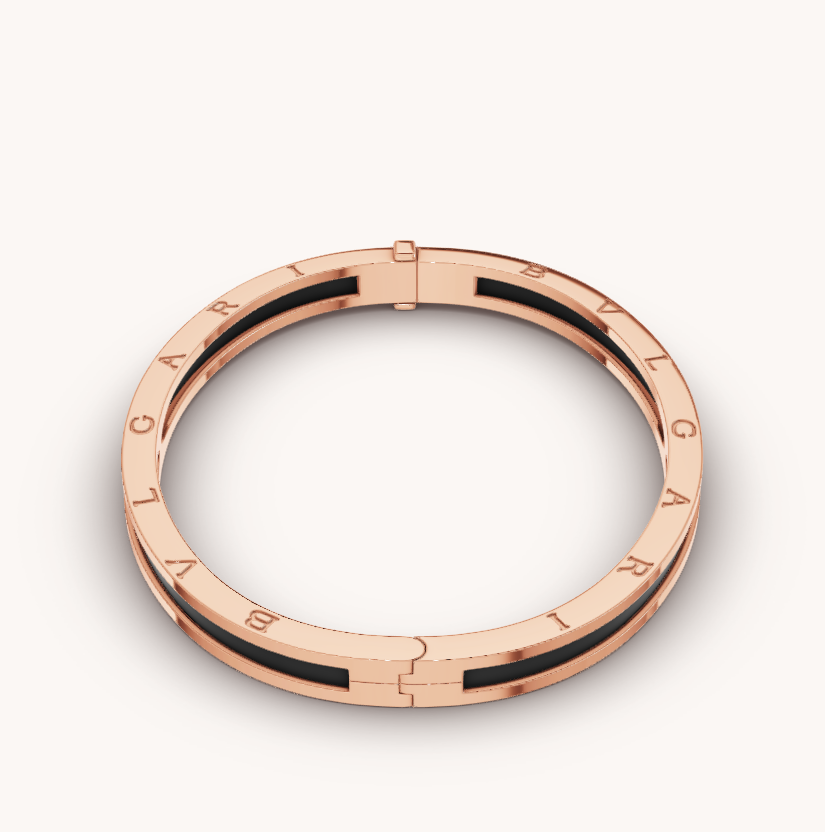 [Resenly Jewelry]ZERO 1 PINK GOLD WITH BLACK CERAMIC BRACELET