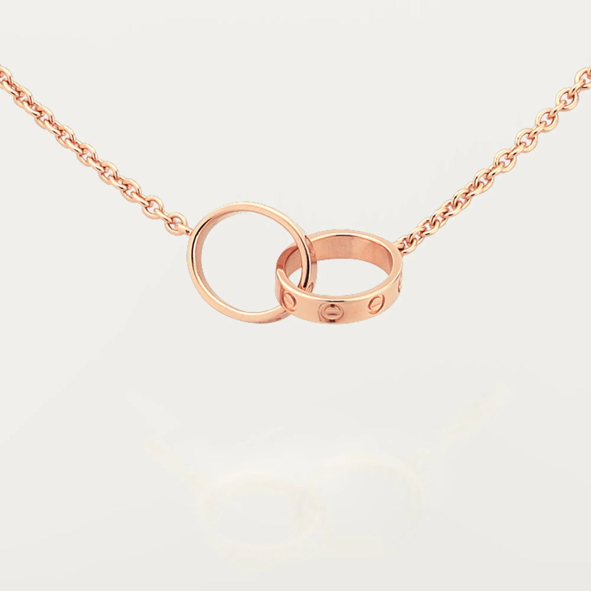 [Resenly Jewelry]LOVE DOUBLE RING NECKLACE
