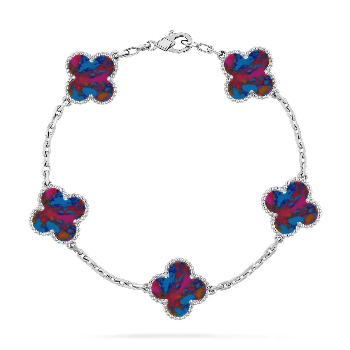 {
  "Resenly Jewelry": "Resenly Jewelry",
  "CLOVER 5 MOTIF COLOR GEMSTONES BRACELET COLLECTION": "クローバー 5モチーフ カラージェムストーン ブレスレット コレクション"
}