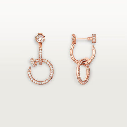 [Resenly Jewelry]JUSTE FULL DIAMOND DOUBLE EARRINGS
