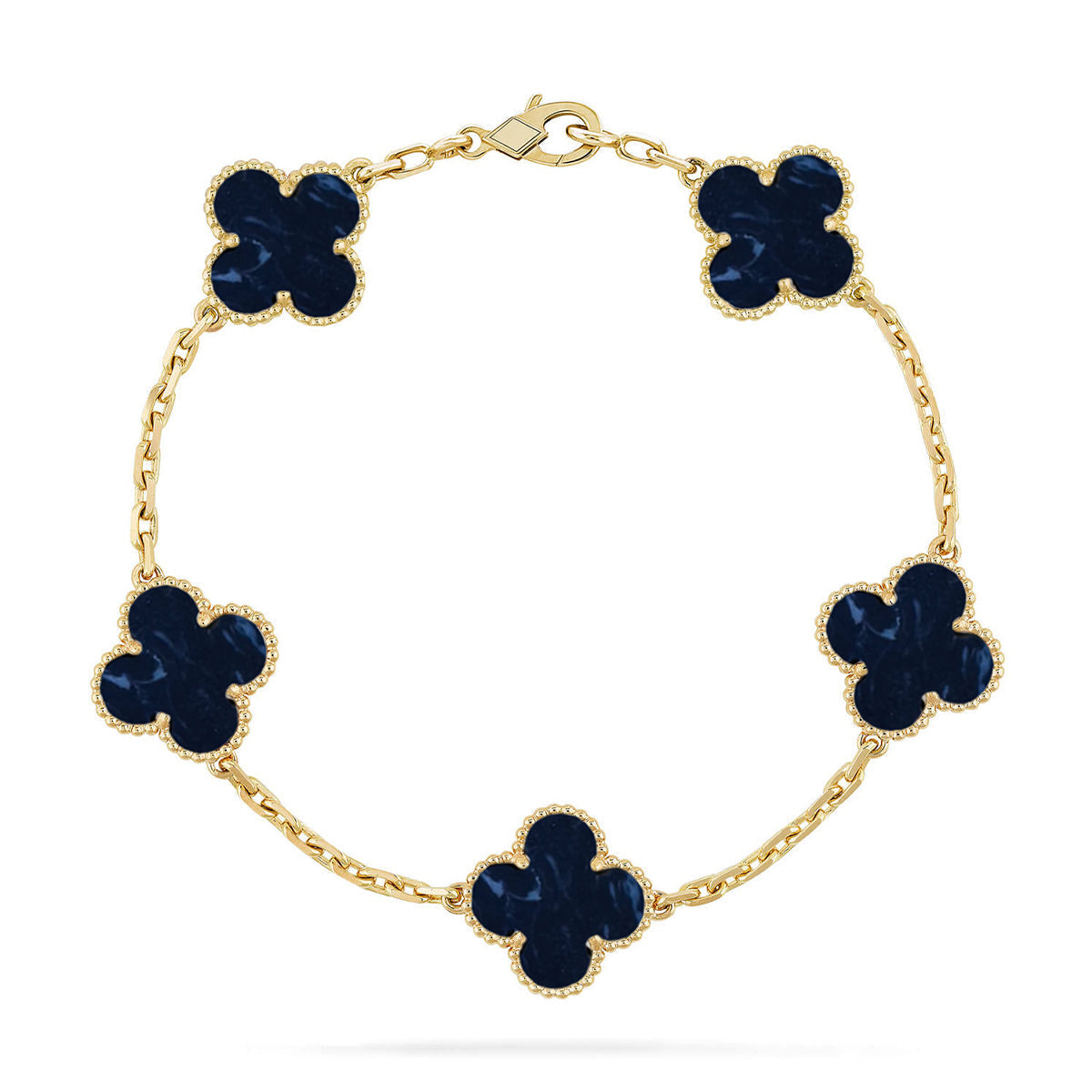 [Resenly Jewelry]CLOVER 5 MOTIF PIETERSITE BRACELET COLLECTION