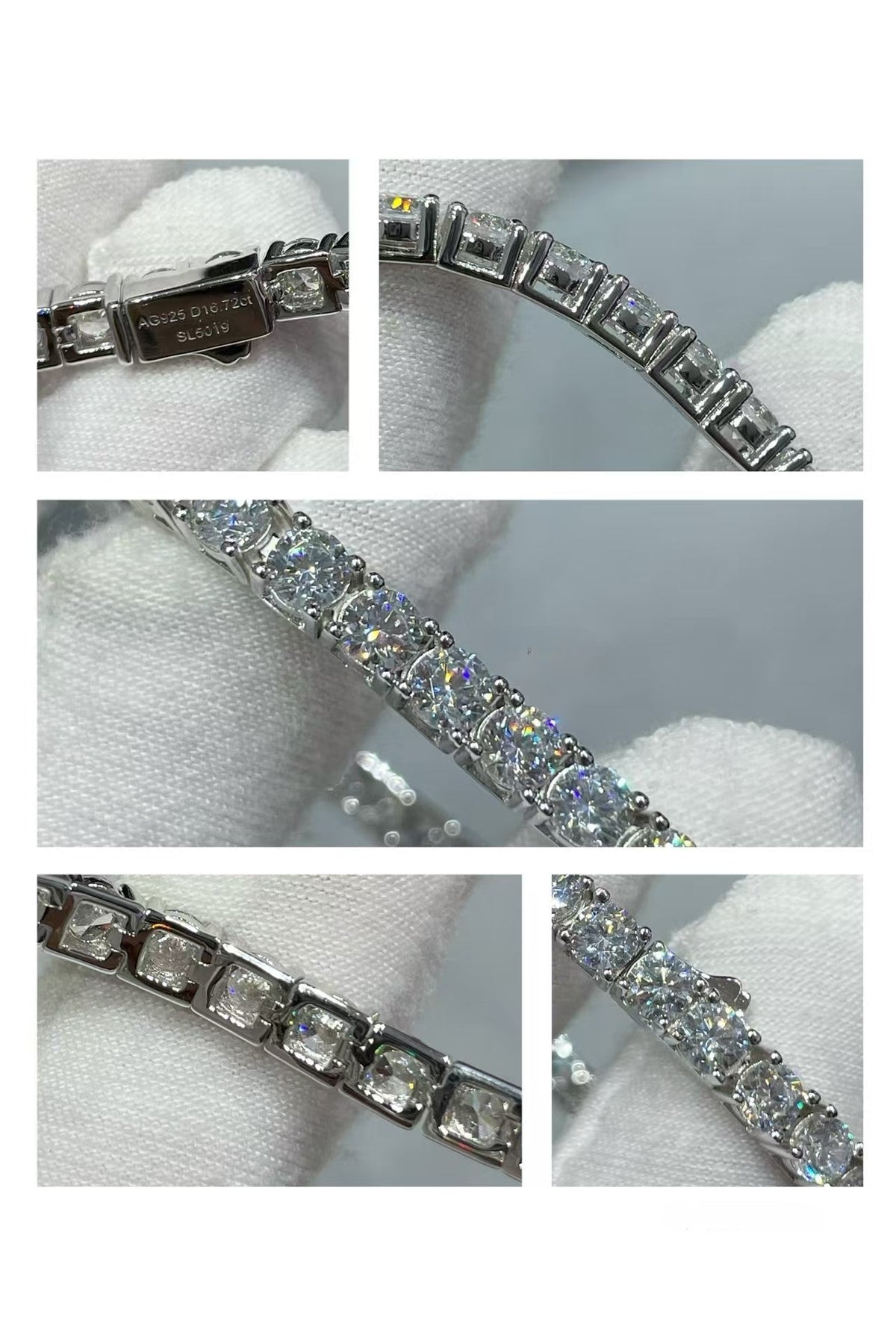 [Resenly Jewelry]TENNIS BRACELET WITH FULL DIAMOND SETTING