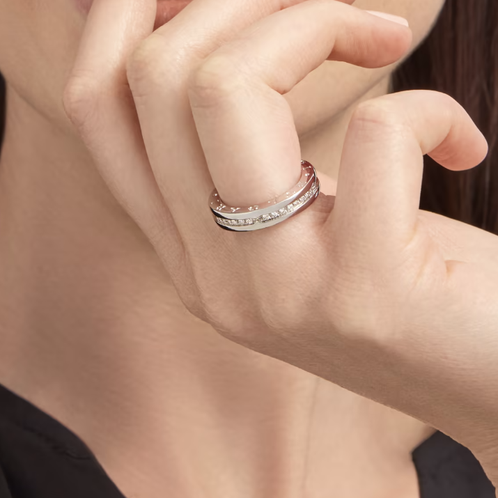 [Resenly Jewelry]ZERO 1 ビー・ゼロワン パヴェダイヤモンド スパイラルリング