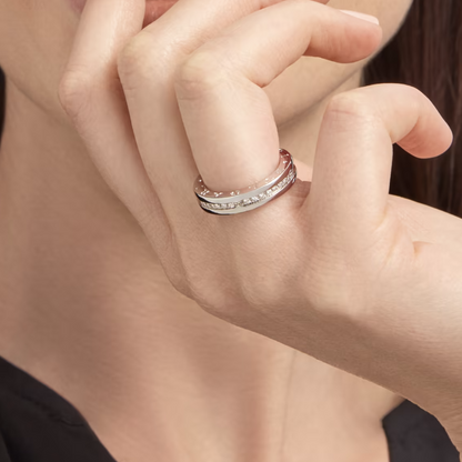 [Resenly Jewelry]ZERO 1 ビー・ゼロワン パヴェダイヤモンド スパイラルリング