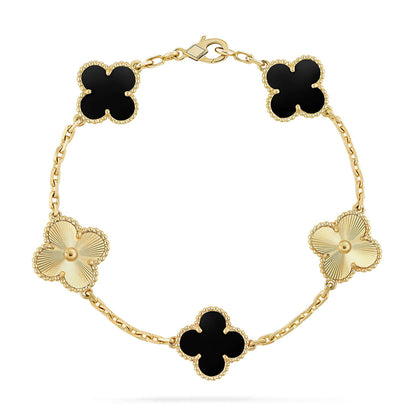 {
  "Resenly Jewelry": "Resenly Jewelry",
  "CLOVER 5 MOTIF ONYXS BRACELET COLLECTION": "クローバー 5モチーフ オニキス ブレスレット コレクション"
}