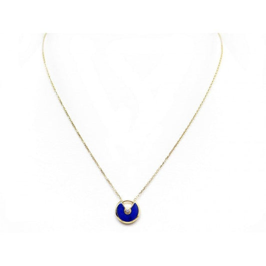 [Resenly Jewelry]AMULETTE ROSE GOLD AGATE NECKLACE