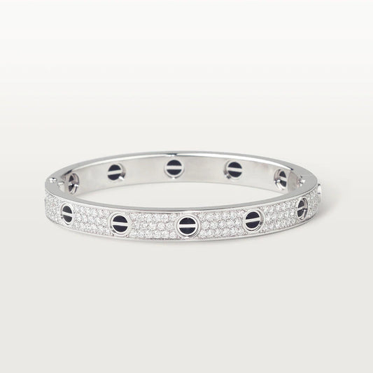 [Resenly Jewelry]LOVE BRACELET 6.1MM DIAMOND-PAVED CERAMIC