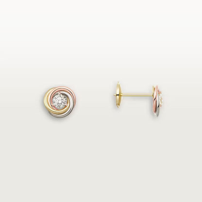 [Resenly Jewelry] トリニティ スタッド ダイヤモンドピアス