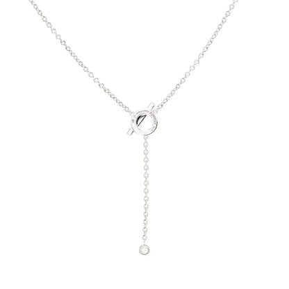 [Resenly Jewelry]FINESSE SILVER DIAMOND NECKLACE