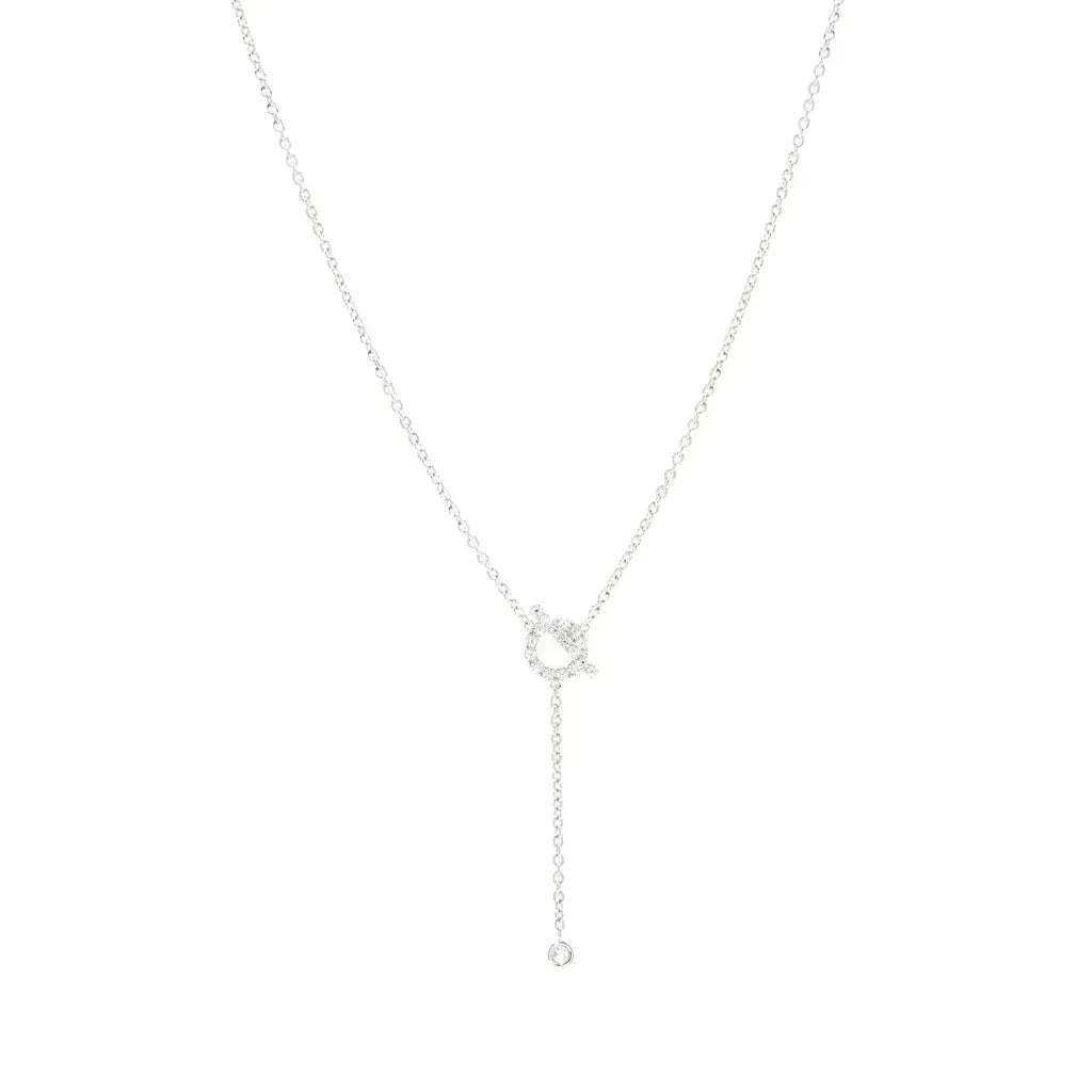 [Resenly Jewelry]FINESSE SILVER DIAMOND NECKLACE