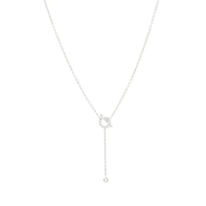 [Resenly Jewelry]FINESSE SILVER DIAMOND NECKLACE