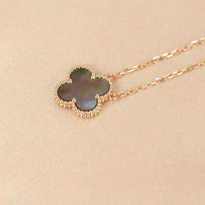 [Resenly Jewelry]CLOVER 15MM グレーマザーオブパールネックレス