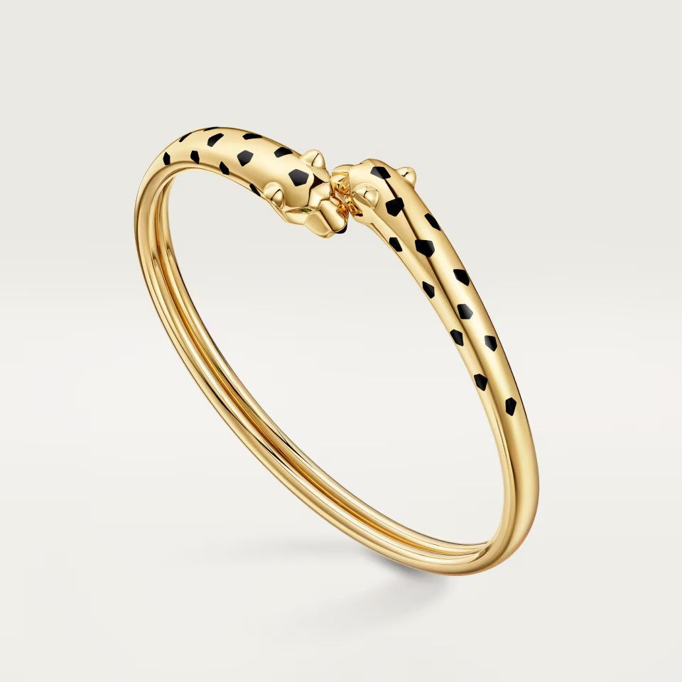 [Resenly Jewelry]PANTHERE DOUBLE HEADED OPEN BRACELET