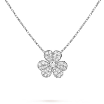 [Resenly Jewelry]クローバーダイヤモンドネックレス シルバー