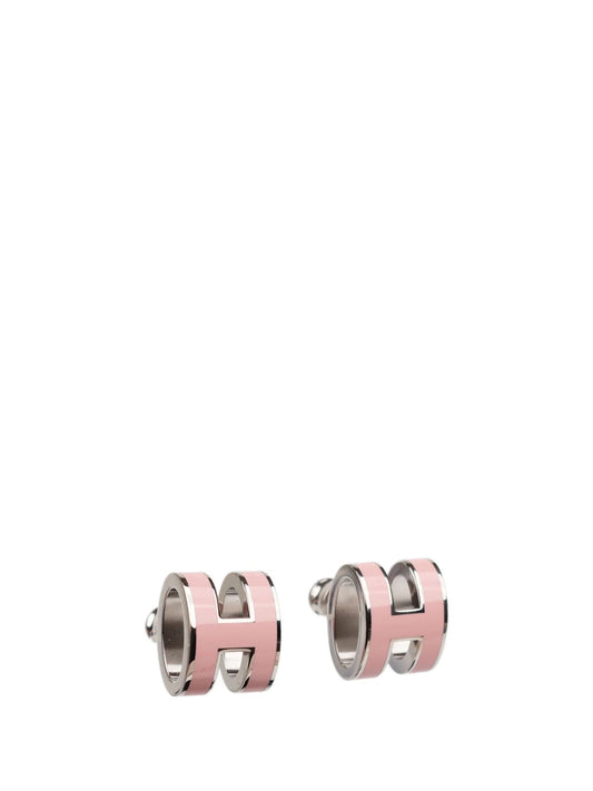 [Resenly Jewelry]MINI POP H シルバーピアス ピンク