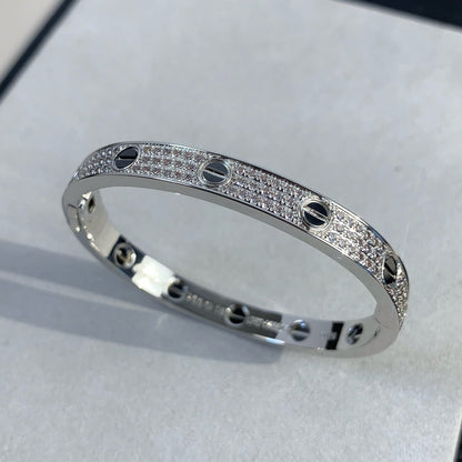 [Resenly Jewelry]LOVE BRACELET 6.1MM DIAMOND-PAVED CERAMIC