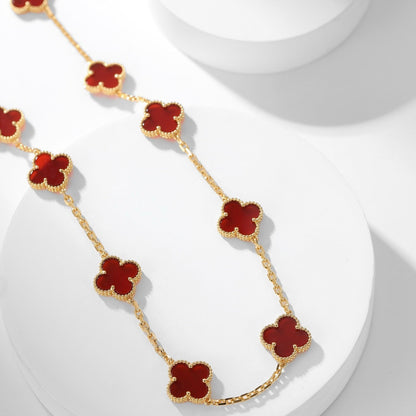 {
  "Resenly Jewelry": "Resenly Jewelry",
  "CLOVER 10 MOTIFS CARNELIAN NECKLACE": "クローバー 10モチーフ カーネリアン ネックレス"
}