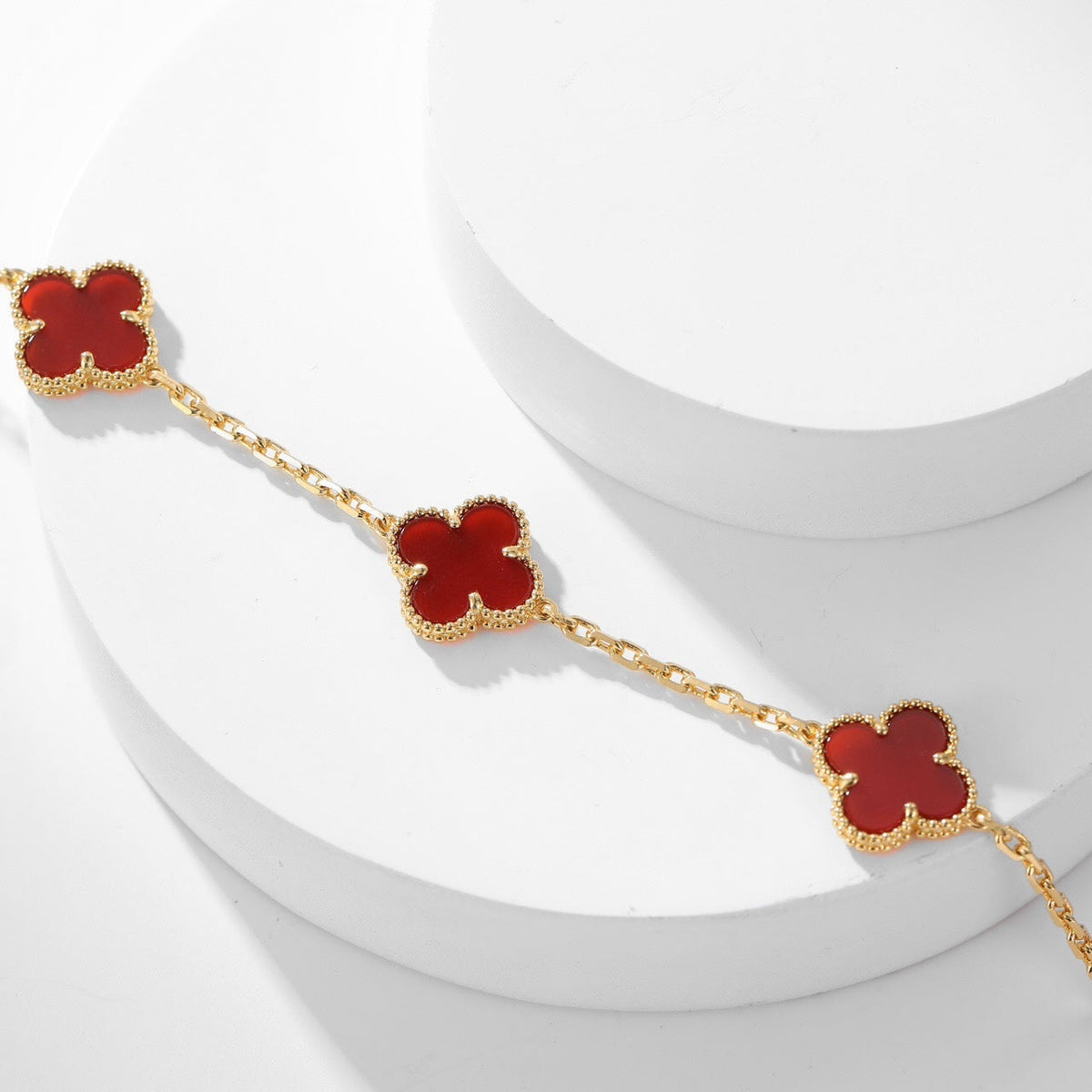 {
  "Resenly Jewelry": "Resenly Jewelry",
  "CLOVER 10 MOTIFS CARNELIAN NECKLACE": "クローバー 10モチーフ カーネリアン ネックレス"
}