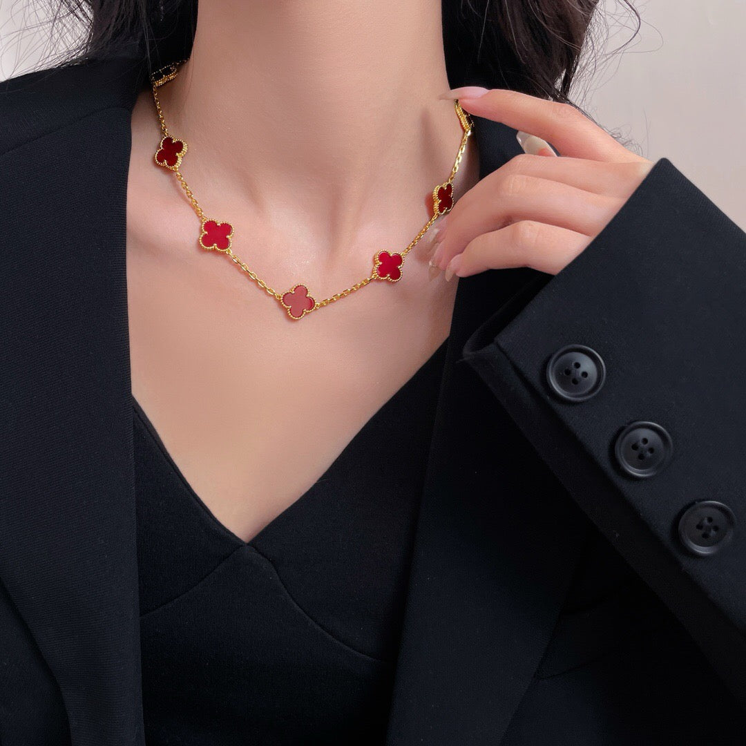 {
  "Resenly Jewelry": "Resenly Jewelry",
  "CLOVER 10 MOTIFS CARNELIAN NECKLACE": "クローバー 10モチーフ カーネリアン ネックレス"
}