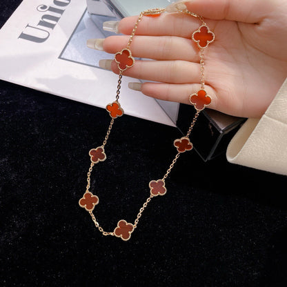 {
  "Resenly Jewelry": "Resenly Jewelry",
  "CLOVER 10 MOTIFS CARNELIAN NECKLACE": "クローバー 10モチーフ カーネリアン ネックレス"
}