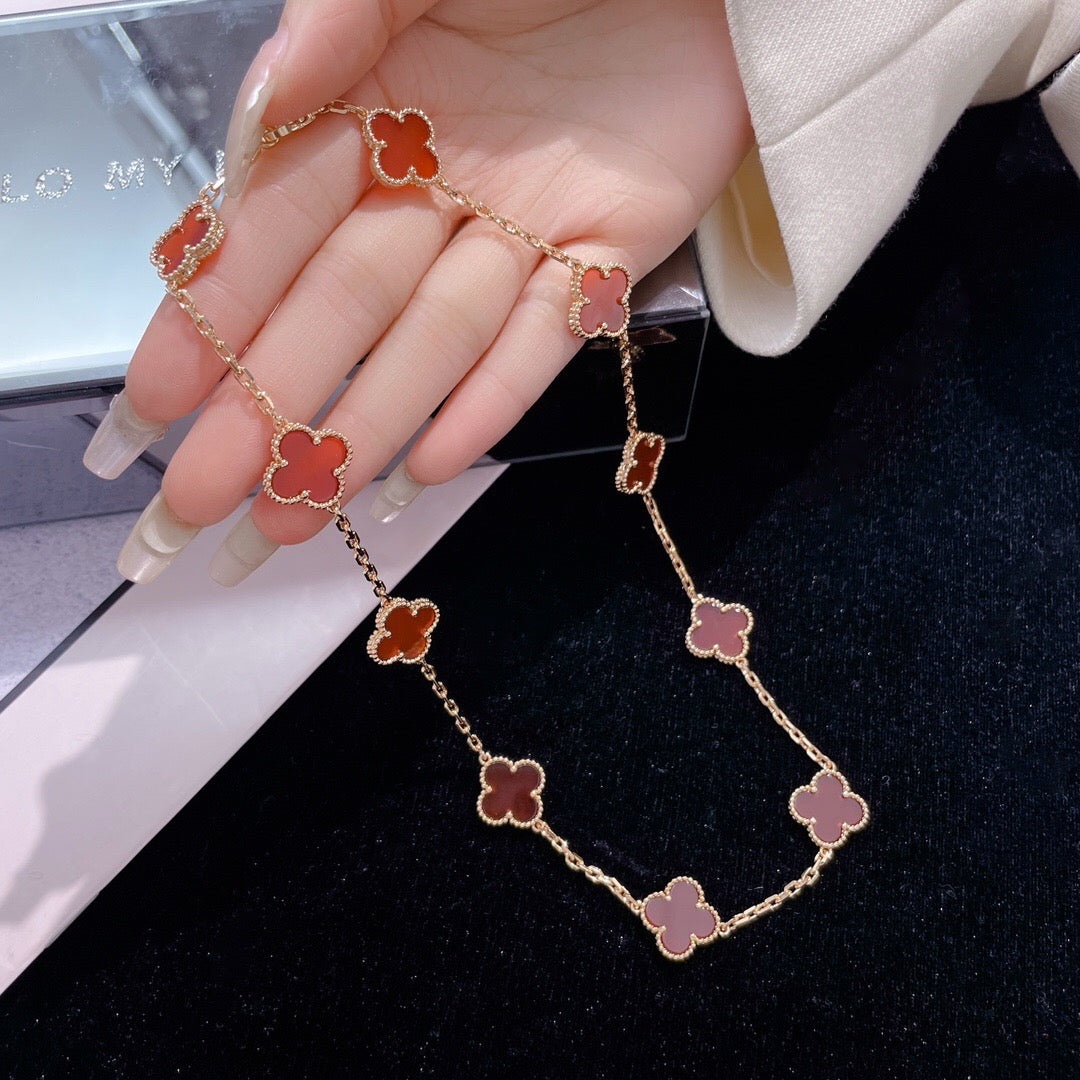 {
  "Resenly Jewelry": "Resenly Jewelry",
  "CLOVER 10 MOTIFS CARNELIAN NECKLACE": "クローバー 10モチーフ カーネリアン ネックレス"
}