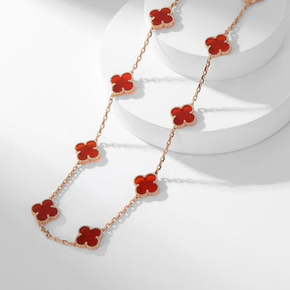 {
  "Resenly Jewelry": "Resenly Jewelry",
  "CLOVER 10 MOTIFS CARNELIAN NECKLACE": "クローバー 10モチーフ カーネリアン ネックレス"
}