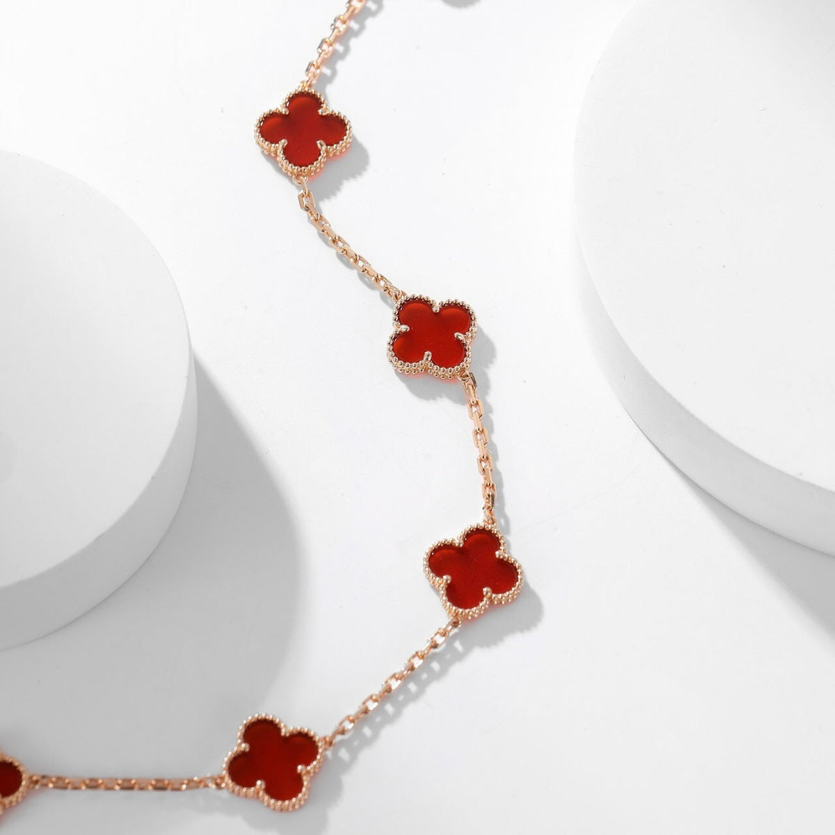{
  "Resenly Jewelry": "Resenly Jewelry",
  "CLOVER 10 MOTIFS CARNELIAN NECKLACE": "クローバー 10モチーフ カーネリアン ネックレス"
}