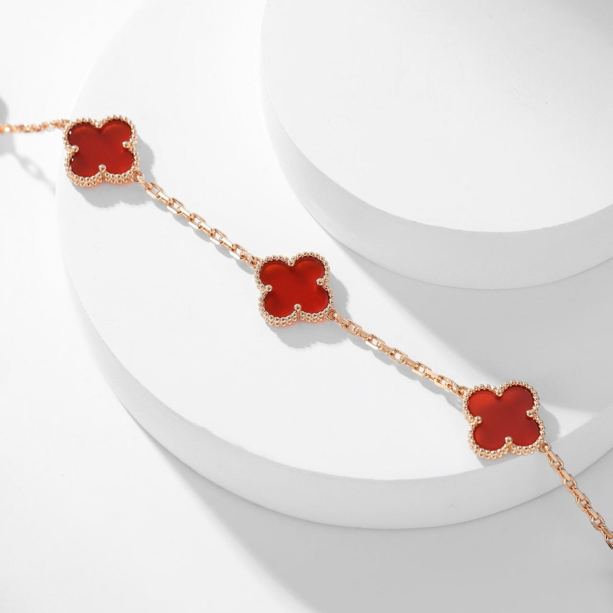 {
  "Resenly Jewelry": "Resenly Jewelry",
  "CLOVER 10 MOTIFS CARNELIAN NECKLACE": "クローバー 10モチーフ カーネリアン ネックレス"
}