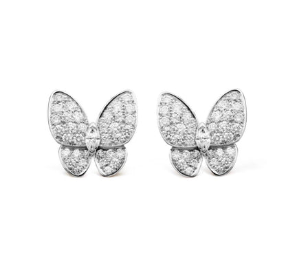 [Resenly Jewelry]BUTTERFLY ALL DIAMOND EARRINGS