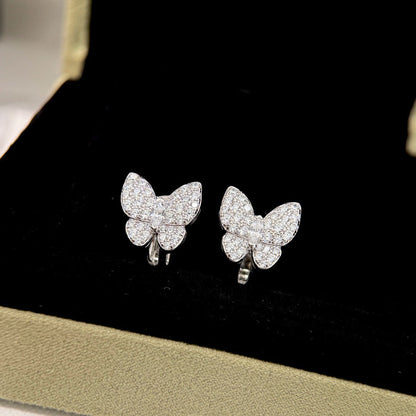[Resenly Jewelry]BUTTERFLY ALL DIAMOND EARRINGS