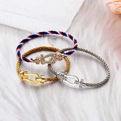 [Resenly Jewelry]FORCE LARGE HORSESHOE NO DIAMOND BRACELET GOLD