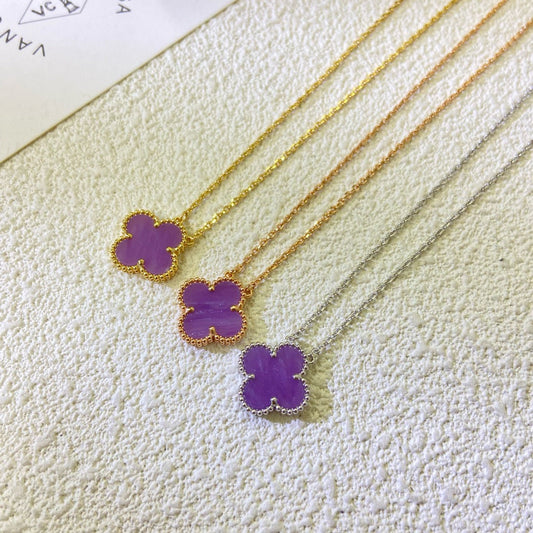 {
  "Resenly Jewelry Jewelry": "Resenly Jewelry ジュエリー",
  "CLOVER 15MM PURPLE VIOLET NECKLACE": "クローバー 15MM パープルバイオレット ネックレス"
}