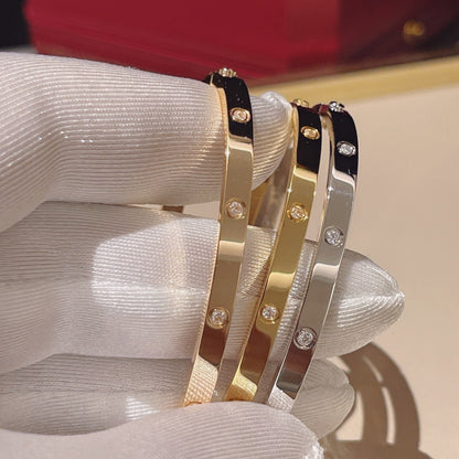 [Resenly Jewelry]LOVE BRACELET 3.65MM 10 DIAMONDS