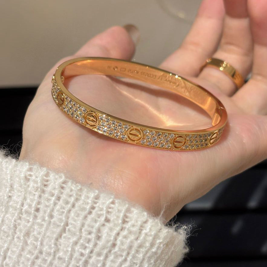[Resenly Jewelry]LOVE BRACELET 6.1MM DIAMOND-PAVED