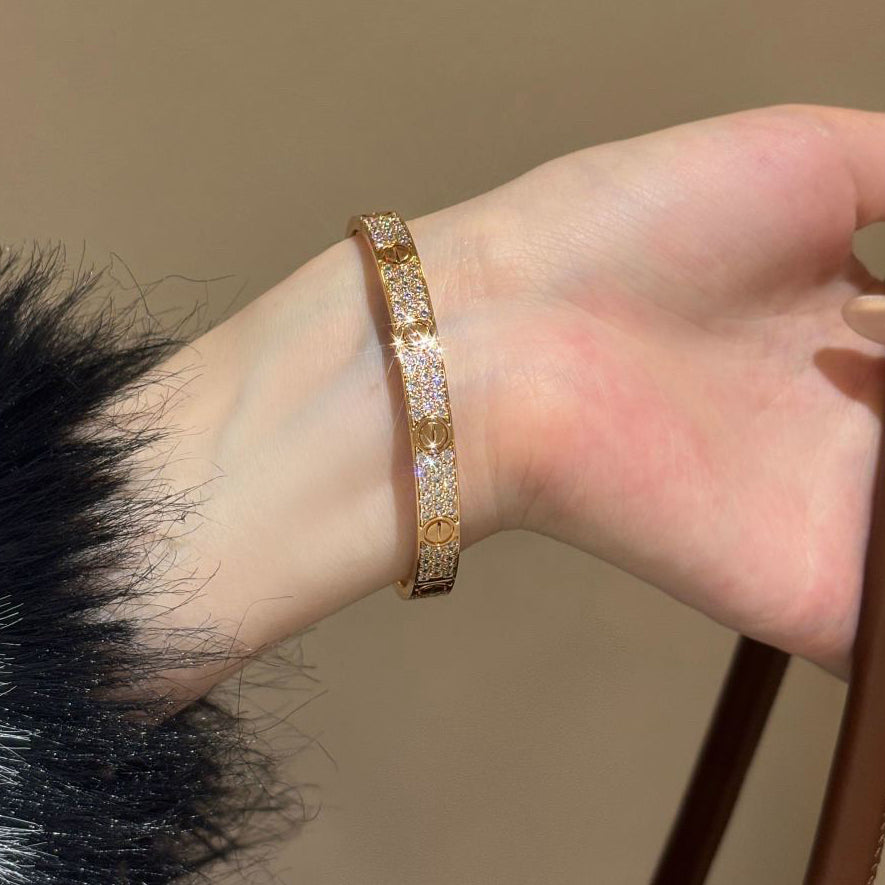 [Resenly Jewelry]LOVE BRACELET 6.1MM DIAMOND-PAVED