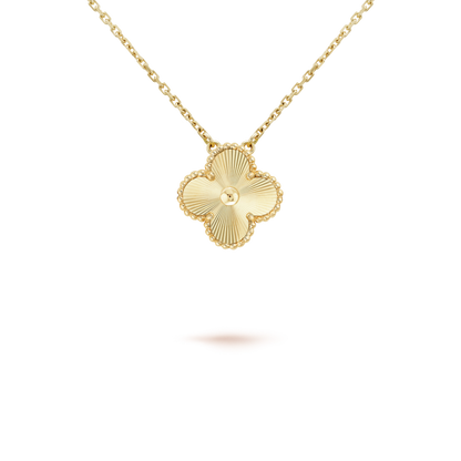 [Resenly Jewelry]CLOVER 15MM LASER NECKLACE AND BOX