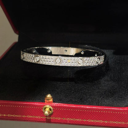 [Resenly Jewelry]LOVE BRACELET 6.1MM DIAMOND-PAVED 10 BIG DIAMONDS