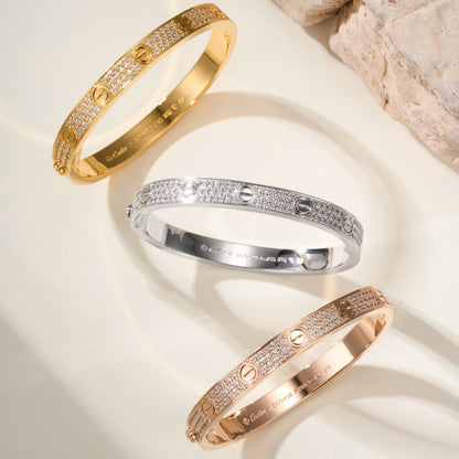 [Resenly Jewelry]LOVE BRACELET 6.1MM DIAMOND-PAVED