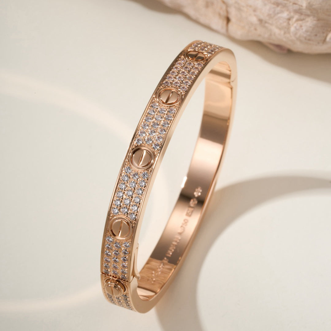 [Resenly Jewelry]LOVE BRACELET 6.1MM DIAMOND-PAVED